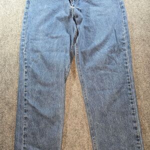 Carhartt Relaxed Fit Jeans Mens 42x32 Blue Workwear Durable Denim Pants